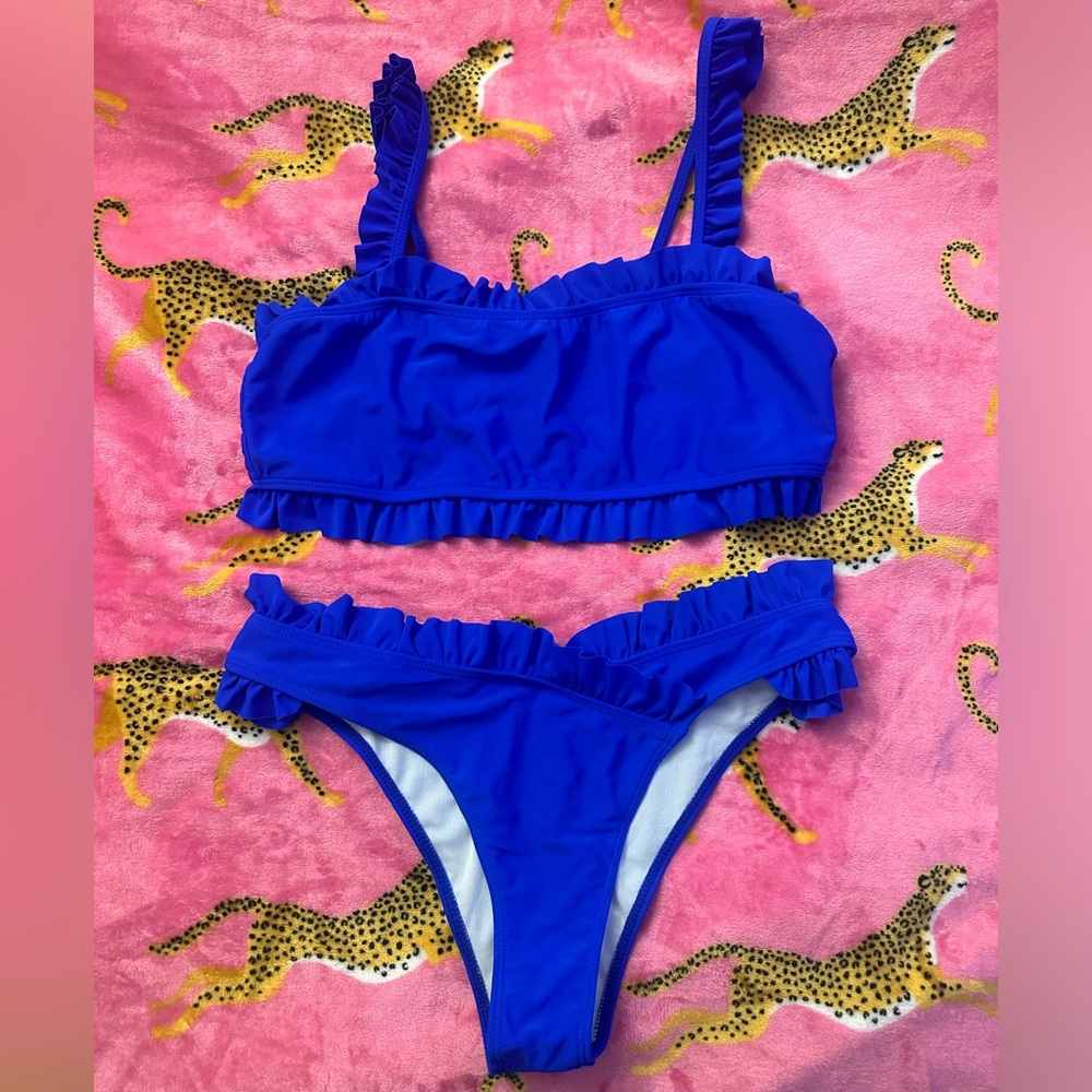 Blue bikini